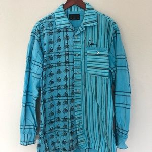 Crazy rare vintage Fubu patchwork shirt size XL